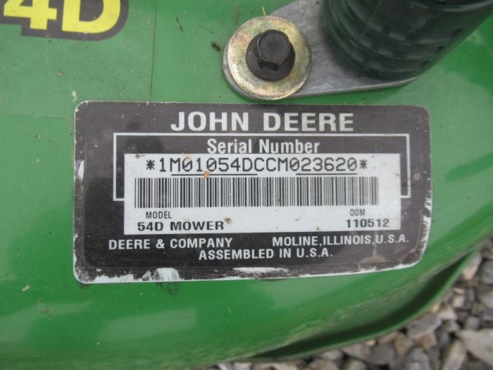 John deere 54d mower deck online parts