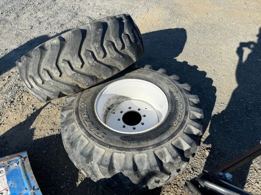 Titan R4 tires and rims 15-19.5NHS